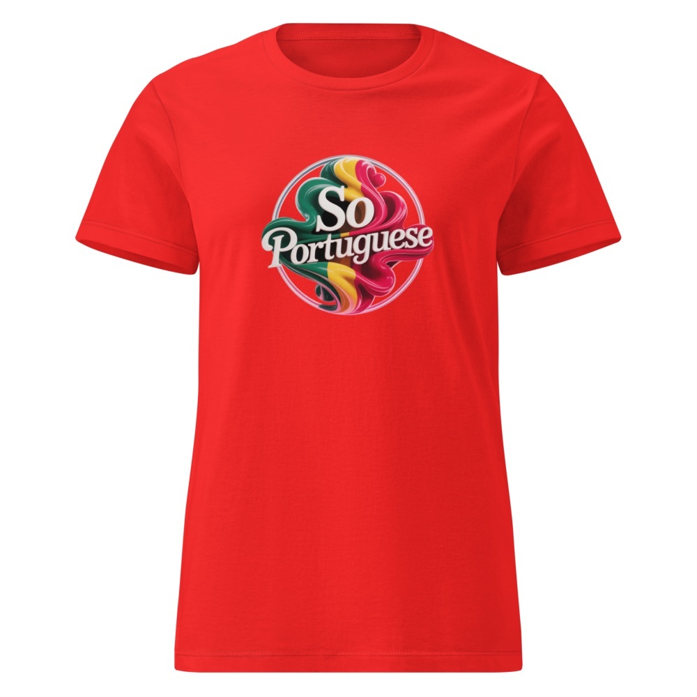 Red T-Shirt with 'So Portuguese' Design by I’M So What Co 2025